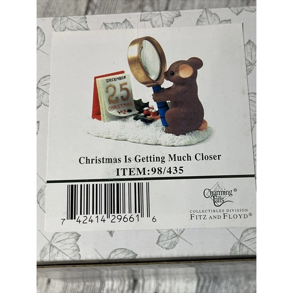 CHARMING TAILS "CHRISTMAS IS GETTING MUCH CLOSER" 98/435 NEW - Picture 1 of 3